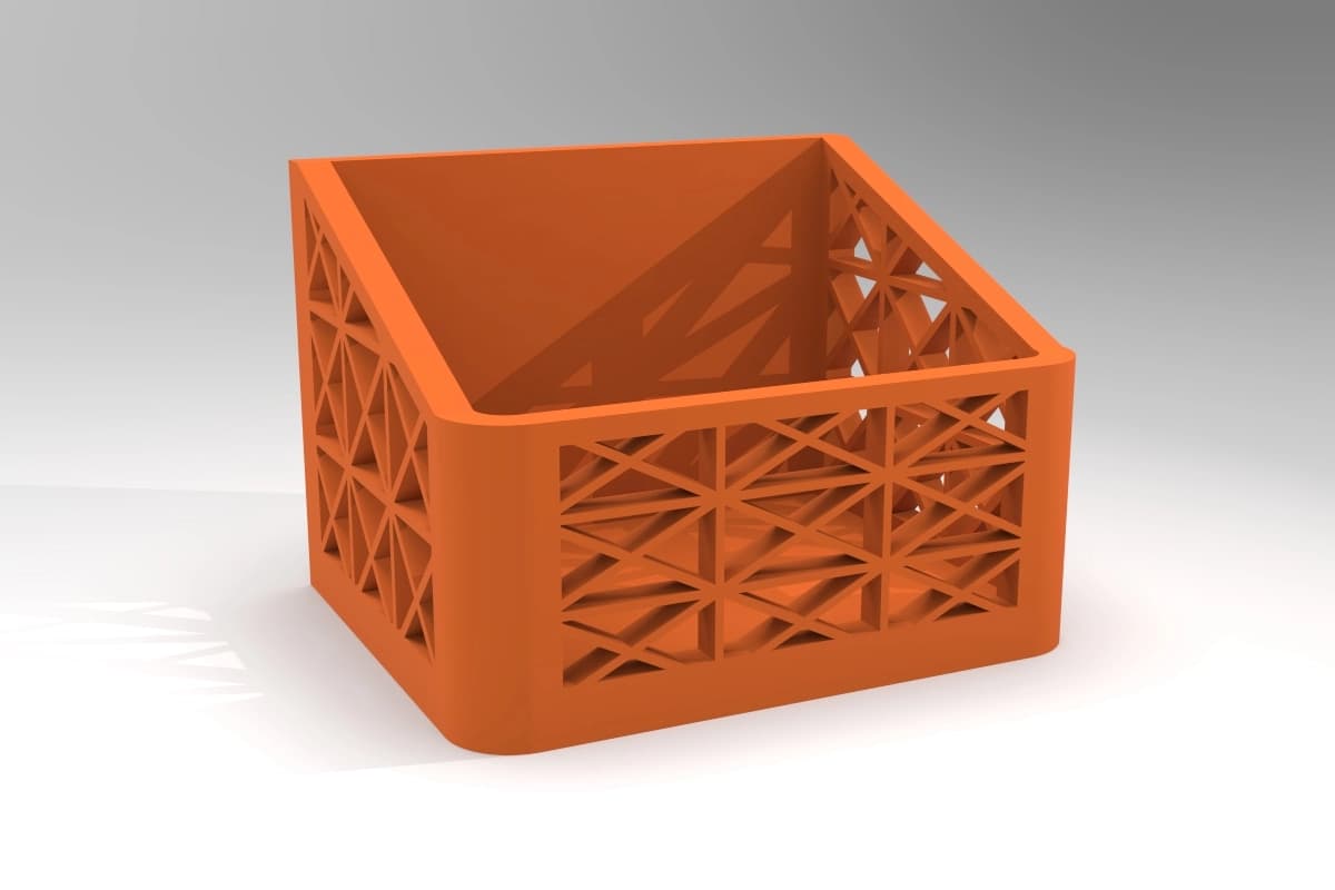 Wall Basket 3D Parametric Model