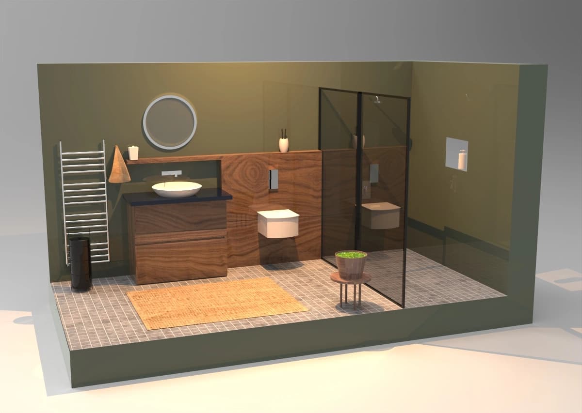 Bathroom 3D Parametric Model