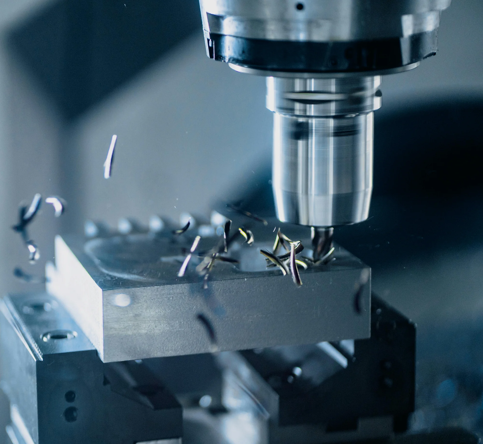 CNC-milled injection cavities