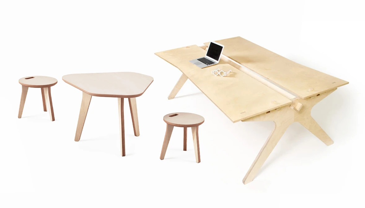 Opendesk Lean Desk + Edie Stool